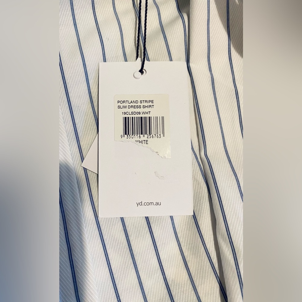 YD - Portland stripe slim dress shirt - Brand new / size Large - Picture 5 of 8
